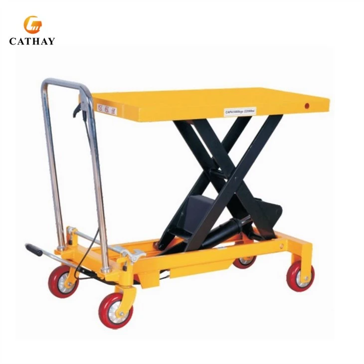 manual single scissor lift table